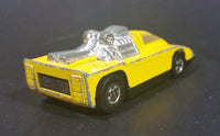 1981 Hot Wheels Cannonade Yellow Die Cast Toy Race Car Vehicle w/ Opening Hood - Treasure Valley Antiques & Collectibles