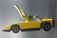 1981 Hot Wheels Cannonade Yellow Die Cast Toy Race Car Vehicle w/ Opening Hood - Treasure Valley Antiques & Collectibles