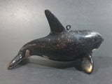 Vintage Telegraph Cove, B.C. Orca Killer Whale Ceramic Hanging Ornament Souvenir Travel Collectible - Treasure Valley Antiques & Collectibles
