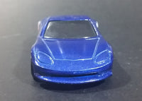 2008 Hot Wheels General Motors Chevrolet Corvette C6 Blue Die Cast Toy Car Vehicle - Treasure Valley Antiques & Collectibles