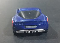 2008 Hot Wheels General Motors Chevrolet Corvette C6 Blue Die Cast Toy Car Vehicle - Treasure Valley Antiques & Collectibles