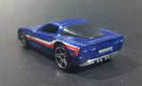 2008 Hot Wheels General Motors Chevrolet Corvette C6 Blue Die Cast Toy Car Vehicle - Treasure Valley Antiques & Collectibles