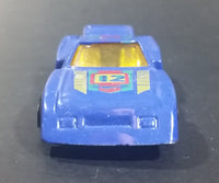 1980s Marz Karz Blue #12 Ford Mustang Cobra II S8002 Die Cast Toy Race Car - Treasure Valley Antiques & Collectibles