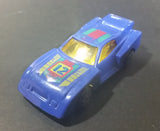 1980s Marz Karz Blue #12 Ford Mustang Cobra II S8002 Die Cast Toy Race Car - Treasure Valley Antiques & Collectibles