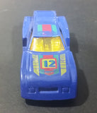 1980s Marz Karz Blue #12 Ford Mustang Cobra II S8002 Die Cast Toy Race Car - Treasure Valley Antiques & Collectibles