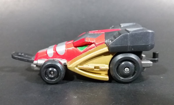 2003 Bandai Japan Power Rangers Dino Thunder Dino Fury Red Die Cast Toy Car Vehicle Type 2 - Treasure Valley Antiques & Collectibles