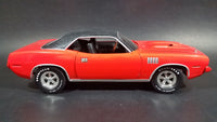 2005 Johnny Lightning 1971 Plymouth Barracuda 340 Four-Barrel Orange 1/18 Scale Die Cast Toy Model Muscle Car Vehicle - Treasure Valley Antiques & Collectibles