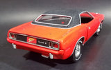 2005 Johnny Lightning 1971 Plymouth Barracuda 340 Four-Barrel Orange 1/18 Scale Die Cast Toy Model Muscle Car Vehicle - Treasure Valley Antiques & Collectibles