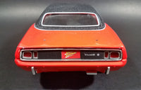 2005 Johnny Lightning 1971 Plymouth Barracuda 340 Four-Barrel Orange 1/18 Scale Die Cast Toy Model Muscle Car Vehicle - Treasure Valley Antiques & Collectibles