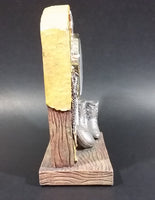 Western Rodeo Cowboy Quartz Clock w/ Leather Overlay, A Star, Boots, Canteen, Gun, and Ropes - Treasure Valley Antiques & Collectibles