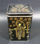 Vintage Lipton's Tea The Most Delicious The World Produces Asian Ladies Black & Gold Tin - Treasure Valley Antiques & Collectibles