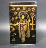 Vintage Lipton's Tea The Most Delicious The World Produces Asian Ladies Black & Gold Tin - Treasure Valley Antiques & Collectibles