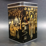 Vintage Lipton's Tea The Most Delicious The World Produces Asian Ladies Black & Gold Tin - Treasure Valley Antiques & Collectibles