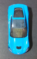 2014 Hot Wheels Workshop Garage '14 Corvette Stingray Sky Blue Die Cast Toy Car Vehicle - Treasure Valley Antiques & Collectibles