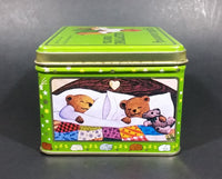 1982 Celestial Seasonings Sleepytime Herb Tea Empty Green Tin Container - Treasure Valley Antiques & Collectibles