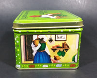 1982 Celestial Seasonings Sleepytime Herb Tea Empty Green Tin Container - Treasure Valley Antiques & Collectibles