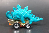 1998 Hot Wheels Speed-A-Saurus Stegosaurus Dinosaur Blue Turquoise Die Cast Toy Car Vehicle - Treasure Valley Antiques & Collectibles