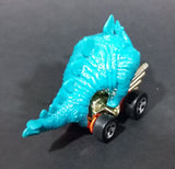 1998 Hot Wheels Speed-A-Saurus Stegosaurus Dinosaur Blue Turquoise Die Cast Toy Car Vehicle - Treasure Valley Antiques & Collectibles