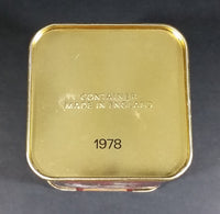 Collectible 1978 Murchie's "Taste The Difference" Red, Gold Tea Tin Container - Vancouver, B.C. - Treasure Valley Antiques & Collectibles