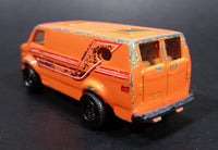 2007 Matchbox MBX Metal Chevy Van Orange Die Cast Toy Car Vehicle - Treasure Valley Antiques & Collectibles