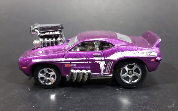 2010 Hot Wheels Toon'd Muscle 'Tooned '69 Camaro Purple Die Cast Toy Car Vehicle - Treasure Valley Antiques & Collectibles