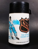 Vintage Rare 1974 Aladdin Canadian NHL Ice Hockey Orange and Black Lunch Box Thermos Set - Treasure Valley Antiques & Collectibles