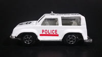 Vintage Unknown Maker County Police 5 #8009 China White Die Cast Toy Car Emergency Vehicle - Treasure Valley Antiques & Collectibles