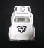 Vintage Unknown Maker County Police 5 #8009 China White Die Cast Toy Car Emergency Vehicle - Treasure Valley Antiques & Collectibles