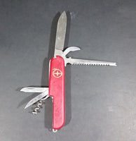 Vintage Rostfrei Switzerland Swiss Army Red 6 Multi Tool Folding Pocket Knife - Treasure Valley Antiques & Collectibles