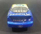 1998 Racing Champions Nascar #16 Ted Musgrave Primestar 1/24 Scale Ford Taurus Blue and Yellow Die Cast Model Toy Race Car Vehicle - Treasure Valley Antiques & Collectibles