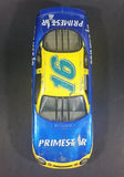 1998 Racing Champions Nascar #16 Ted Musgrave Primestar 1/24 Scale Ford Taurus Blue and Yellow Die Cast Model Toy Race Car Vehicle - Treasure Valley Antiques & Collectibles