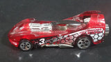 2001 Hot Wheels Power Rocket Clear Red Die Cast Toy Fantasy Race Car Vehicle - Treasure Valley Antiques & Collectibles