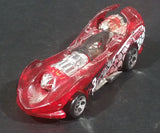 2001 Hot Wheels Power Rocket Clear Red Die Cast Toy Fantasy Race Car Vehicle - Treasure Valley Antiques & Collectibles