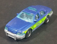 2016 Matchbox City 2006 Ford Crown Victoria LAX Taxi Blue Die Cast Toy Car Vehicle - Los Angeles Airport Taxi - Treasure Valley Antiques & Collectibles