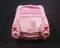 1950's Dream Machines Cadillac Eldorado Convertible Pink Car Sand Sculpture - Made in Canada - Treasure Valley Antiques & Collectibles
