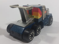 Vintage Tonka 061 GMC Semi Truck Big Rig Teal Blue & Silver Pressed Steel Toy Vehicle w/ Spoiler - Treasure Valley Antiques & Collectibles