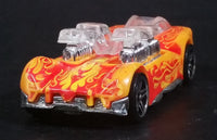 2010 Hot Wheels Color Shifters Classic To Flames What-4-2 Yellow Orange Die Cast Toy Car Vehicle - Treasure Valley Antiques & Collectibles