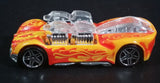 2010 Hot Wheels Color Shifters Classic To Flames What-4-2 Yellow Orange Die Cast Toy Car Vehicle - Treasure Valley Antiques & Collectibles