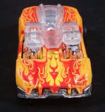 2010 Hot Wheels Color Shifters Classic To Flames What-4-2 Yellow Orange Die Cast Toy Car Vehicle - Treasure Valley Antiques & Collectibles