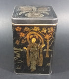 Vintage Lipton's Tea The Most Delicious The World Produces Asian Ladies Black & Gold Tin - Treasure Valley Antiques & Collectibles