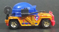 2004 Matchbox Police Squad Runner Military Helmet Gold Die Cast Toy Car Emergency Armored Vehicle - Treasure Valley Antiques & Collectibles