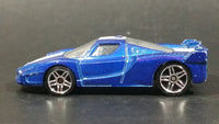 2013 Hot Wheels Ferrari FXX Blue with White Stripe Die Cast Toy Dream Car Vehicle - Treasure Valley Antiques & Collectibles