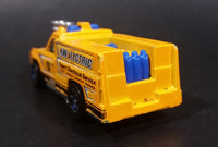 2010 Hot Wheels City Works HW Electric Truck Rescue Ranger Dark Yellow Die Cast Toy Car Vehicle w/ Blown Motor