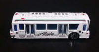 Realtoy Alaska International Airport Service Bus White Die Cast Toy Car Vehicle - Treasure Valley Antiques & Collectibles