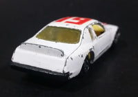 1980s Yatming Ford Thunderbird White 19 Red Flames No. 1033 Die Cast Toy Car Vehicle - Made in Thailand - Treasure Valley Antiques & Collectibles