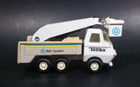 Vintage Early 1980s Tonka Bell Systems Telephone Repair Crane Boom Truck White Pressed Steel Toy Car Vehicle Collectible - Treasure Valley Antiques & Collectibles