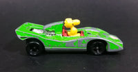 Rare Vintage 1972 United Features Syndicate Charlie Brown Snoopy Woodstock Green Aviva No. C2 Die Cast Toy Car Vehicle - Treasure Valley Antiques & Collectibles