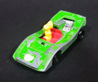 Rare Vintage 1972 United Features Syndicate Charlie Brown Snoopy Woodstock Green Aviva No. C2 Die Cast Toy Car Vehicle - Treasure Valley Antiques & Collectibles