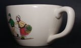 Vintage Niderviller Skiing Chalet Boy and Girl on Skis Ceramic Pottery Mug Tea and Toast Cup & Saucer Set - Treasure Valley Antiques & Collectibles