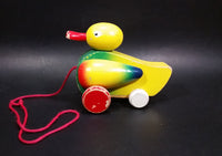 Vintage Wooden Duck Pull Toy - Treasure Valley Antiques & Collectibles